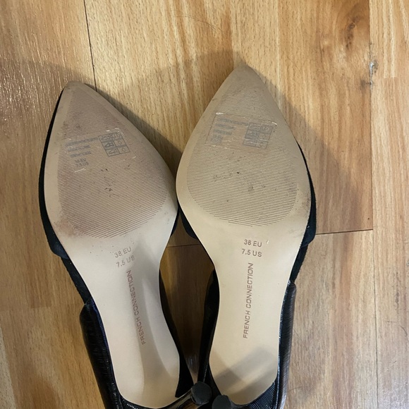 French connection Ellecia 7.5 Suede &Leather heels - Picture 7 of 8